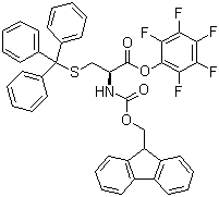 structure of CAS# 115520-21-3, Fmoc-S-trityl-L-cysteine pentafluorophenyl ester;Fmoc-Cys(Trt)-Opfp