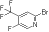 结构式 CAS# 1156542-30-1, 2-溴-5-氟-4-(三氟甲基)吡啶