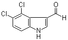 4,5-Dichloro-1H-indole-3-carboxaldehyde molecular structure (CAS 115666-42-7)