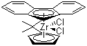 Isopropylidene(cyclopentadienyl)(9-fluorenyl)zirconium dichloride molecular structure (CAS 115678-03-0)