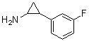 结构式 CAS# 1157139-62-2, 2-(3-氟苯基)环丙胺