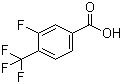 3-Fluoro-4-(trifluoromethyl)benzoic acid molecular structure (CAS 115754-21-7)