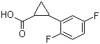2-(2,5-Difluorophenyl)cyclopropanecarboxylic acid molecular structure (CAS 1157698-34-4)