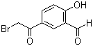 structure of CAS# 115787-50-3, 5-Bromoacetyl-2-hydroxybenzaldehyde
