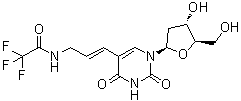 structure of CAS# 115794-55-3, 2'-Deoxy-5-[(1E)-3-[(trifluoroacetyl)amino]-1-propenyl]uridine