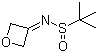 3-[(tert-Butylsulfinyl)imino]oxetan molecular structure (CAS 1158098-73-7)