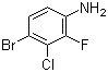 4-Bromo-3-chloro-2-fluoroaniline molecular structure (CAS 115843-99-7)