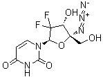 4'-C-Azido-2'-deoxy-2',2'-difluorouridine molecular structure (CAS 1158728-82-5)