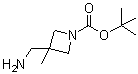 结构式 CAS# 1158758-85-0, 3-(氨基甲基)-3-甲基-1-吖丁啶羧酸叔丁酯