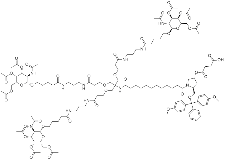结构式 CAS# 1159408-61-3, N-乙酰半乳糖胺-L96