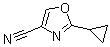 2-Cyclopropyl-4-oxazolecarbonitrile molecular structure (CAS 1159734-36-7)