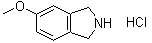 structure of CAS# 1159822-61-3, 2,3-Dihydro-5-methoxy-1H-isoindole hydrochloride