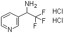 结构式 CAS# 1159825-86-1, alpha-(三氟甲基)-3-吡啶甲胺二盐酸盐