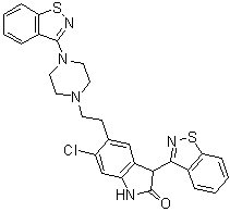 Ziprasidone impurity E molecular structure (CAS 1159977-04-4)