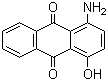 1-氨基-4-羟基蒽醌分子结构 (CAS 116-85-8)