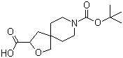 structure of CAS# 1160246-86-5, 8-(tert-Butoxycarbonyl)-2-oxa-8-azaspiro[4.5]decane-3-carboxylic acid