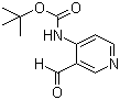 N-Boc-4-氨基-3-吡啶甲醛分子结构 (CAS 116026-93-8)
