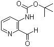 (2-Formylpyridin-3-yl)carbamic acid tert-butyl ester molecular structure (CAS 116026-99-4)