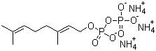 Ammonium geranyl pyrophosphate molecular structure (CAS 116057-55-7)