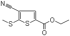 structure of CAS# 116170-84-4, Ethyl 4-cyano-5-(methylthio)thiophene-2-carboxylate;Ethyl 4-cyano-5-methylsulfanylthiophene-2-carboxylate