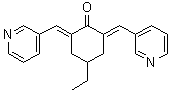 structure of CAS# 1162656-22-5, (2E,6E)-4-Ethyl-2,6-bis(3-pyridinylmethylene)cyclohexanone