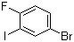 结构式 CAS# 116272-41-4, 3-碘-4-氟溴苯; 2-碘-4-溴氟苯; 4-溴-1-氟-2-碘苯