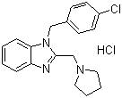 Clemizole hydrochloride molecular structure (CAS 1163-36-6)