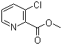 3-氯-2-吡啶羧酸甲酯分子结构 (CAS 116383-98-3)