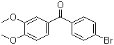 structure of CAS# 116412-90-9, 4-Bromo-3',4'-dimethoxybenzophenone