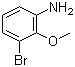 3-溴-2-甲氧基苯胺分子结构 (CAS 116557-46-1)