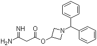 结构式 CAS# 116574-09-5, 3-氨基-3-亚氨基丙酸-1-二苯甲基环丁胺-3-酯