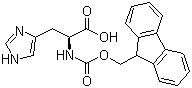 N-Fmoc-L-histidine molecular structure (CAS 116611-64-4)
