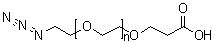 structure of CAS# 1167575-20-3, alpha-(2-Azidoethyl)-omega-(2-carboxyethoxy)-poly(oxy-1,2-ethanediyl)