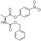 structure of CAS# 1168-87-2, N-(Benzyloxycarbonyl)-L-alanine-4-nitrophenyl ester;alpha-N-Benzyloxycarbonyl-L-alanine p-nitrophenyl ester