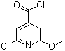 2-Chloro-6-methoxypyridine-4-carbonyl chloride molecular structure (CAS 116853-97-5)
