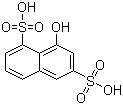 8-Hydroxynaphthalene-1,6-disulfonic acid molecular structure (CAS 117-43-1)