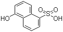 structure of CAS# 117-59-9, 1-Naphthol-5-sulfonic acid;5-Hydroxy-1-naphthalenesulfonic acid; 5-Hydroxynaphthalene-1-sulphonic acid