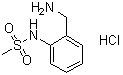结构式 CAS# 1170256-90-2, N-[2-(氨基甲基)苯基]甲烷磺酰胺盐酸盐