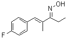 结构式 CAS# 1170613-55-4, (1E,3E)-1-(4-氟苯基)-2-甲基-1-戊烯-3-酮肟