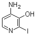 结构式 CAS# 1171919-81-5, 4-氨基-2-碘-3-吡啶醇