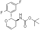 结构式 CAS# 1172623-98-1, N-[(2R,3S)-2-(2,5-二氟苯基)-3,4-二氢-2H-吡喃-3-基]氨基甲酸叔丁酯