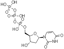 结构式 CAS# 1173-82-6, 脱氧尿苷 5'-三磷酸酯