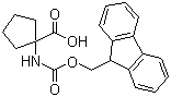 structure of CAS# 117322-30-2, 1-(Fmoc-amino)cyclopentanecarboxylic acid;Fmoc-cycloleucine; 1-(9H-Fluoren-9-ylmethoxycarbonylamino)-cyclopentanecarboxylic acid