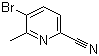 5-Bromo-6-methyl-2-pyridinecarbonitrile molecular structure (CAS 1173897-86-3)