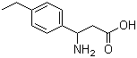 3-Amino-3-(4-ethylphenyl)propionic acid molecular structure (CAS 117391-52-3)