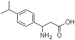 结构式 CAS# 117391-53-4, 3-氨基-3-(4-异丙基苯基)丙酸