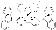 9,9'-[9,9-二(4-甲基苯基)-9H-芴-2,7-二基]二-9H-咔唑分子结构 (CAS 1174006-50-8)