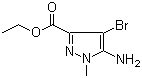5-Amino-4-bromo-1-methyl-1H-pyrazole-3-carboxylic acid ethyl ester molecular structure (CAS 1174305-82-8)