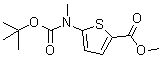 5-[[(1,1-Dimethylethoxy)carbonyl]methylamino]-2-thiophenecarboxylic acid methyl ester molecular structure (CAS 1174316-17-6)