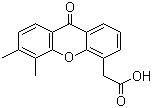 结构式 CAS# 117570-53-3, 2,5-己酮可可碱; 5,6-二甲基呫吨酮-4-乙酸